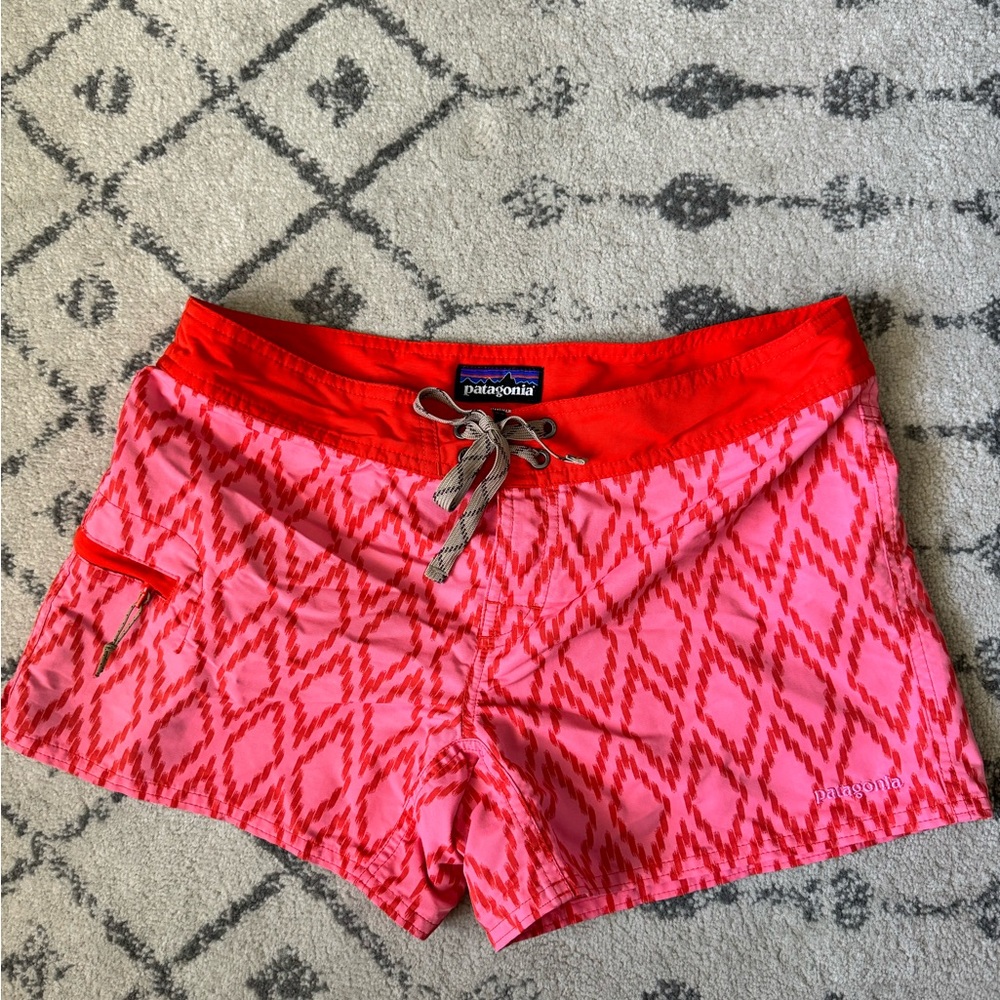 Patagonia Women's Red and Pink Athletic Shorts